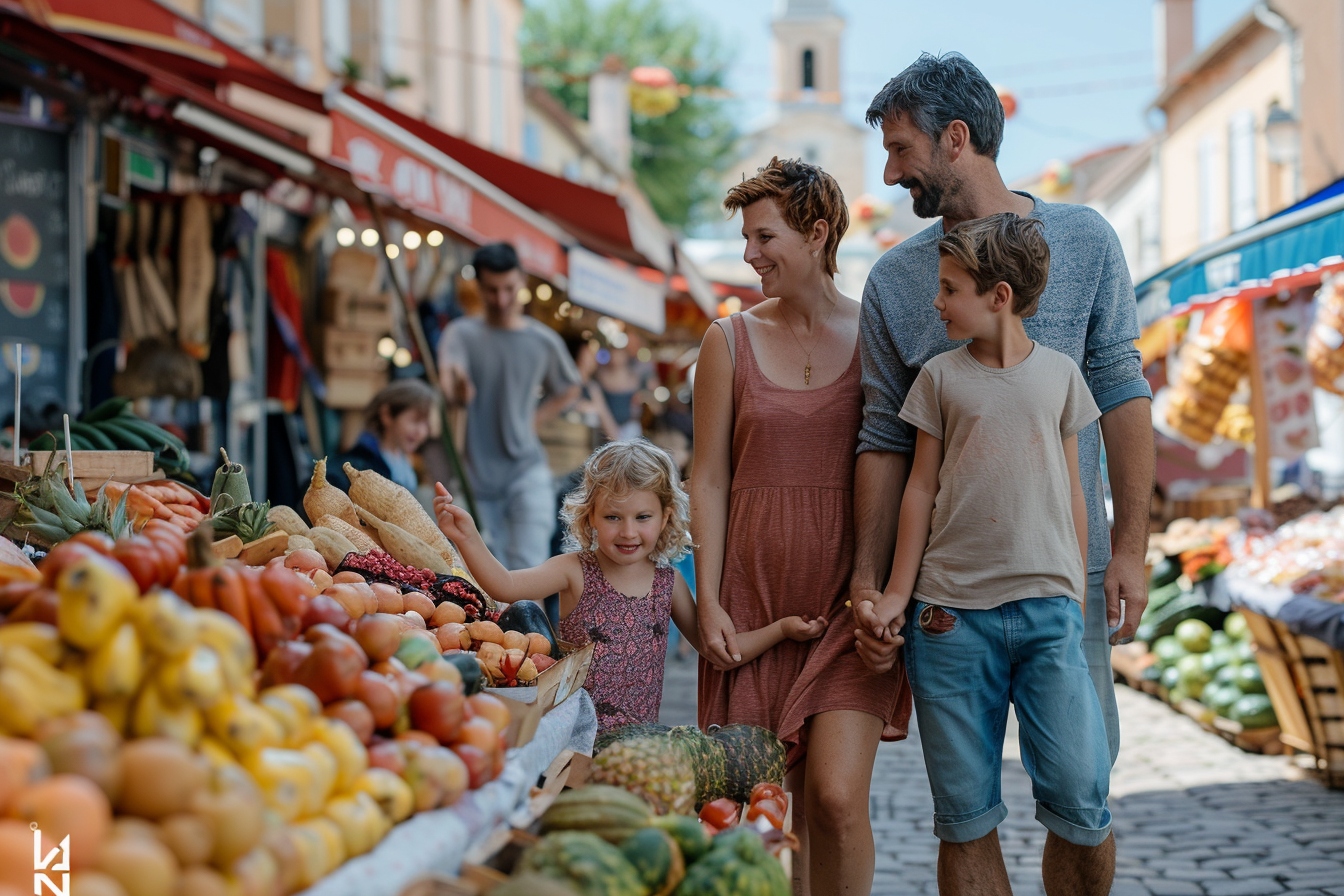 Famille profitant des loisirs et activités locales pendant un weekend inoubliable à Niort