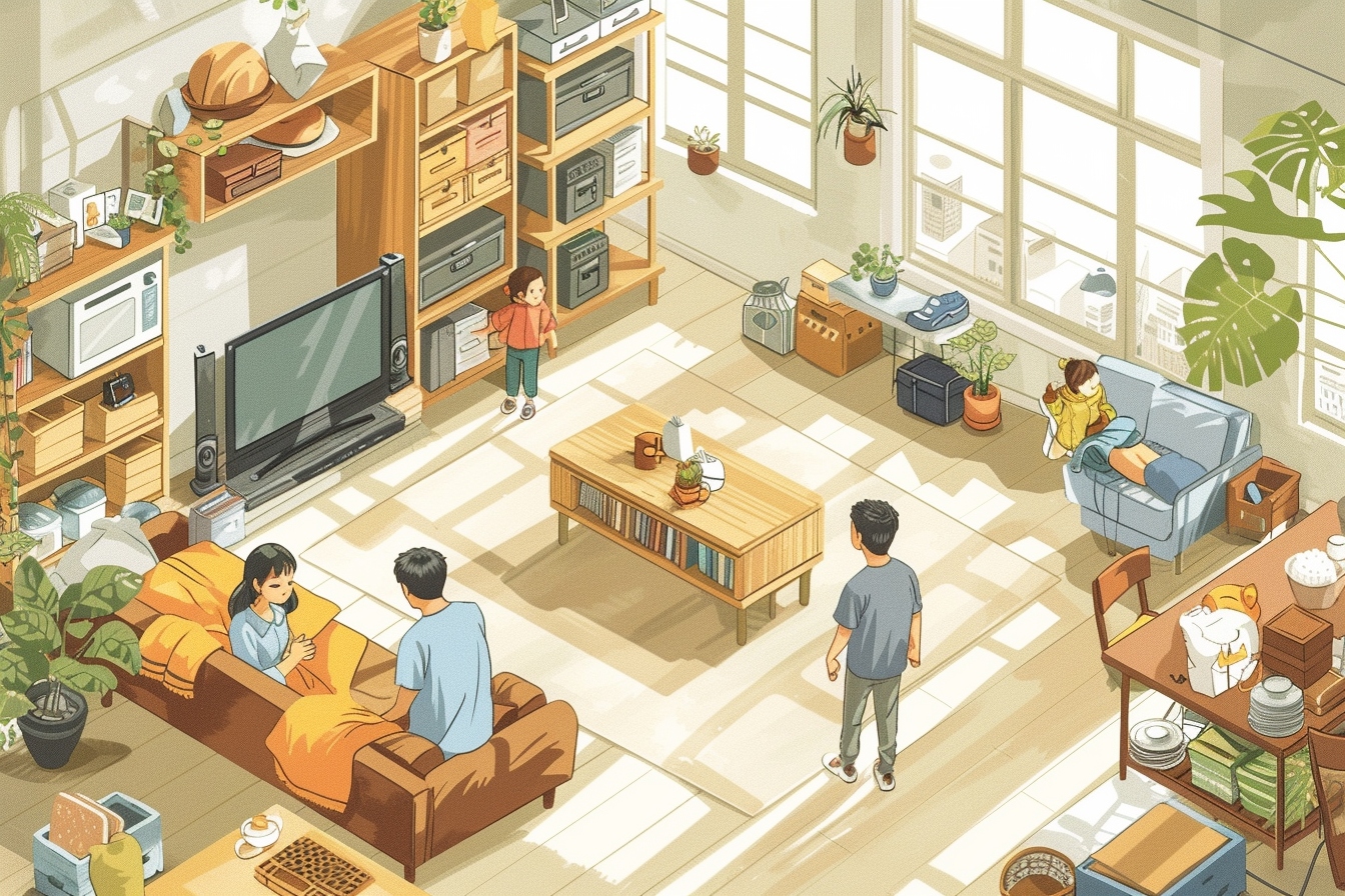 Intérieur spacieux et ordonné après un débarras gratuit à Niort, illustrant le changement positif grâce à la récupération d'objets.